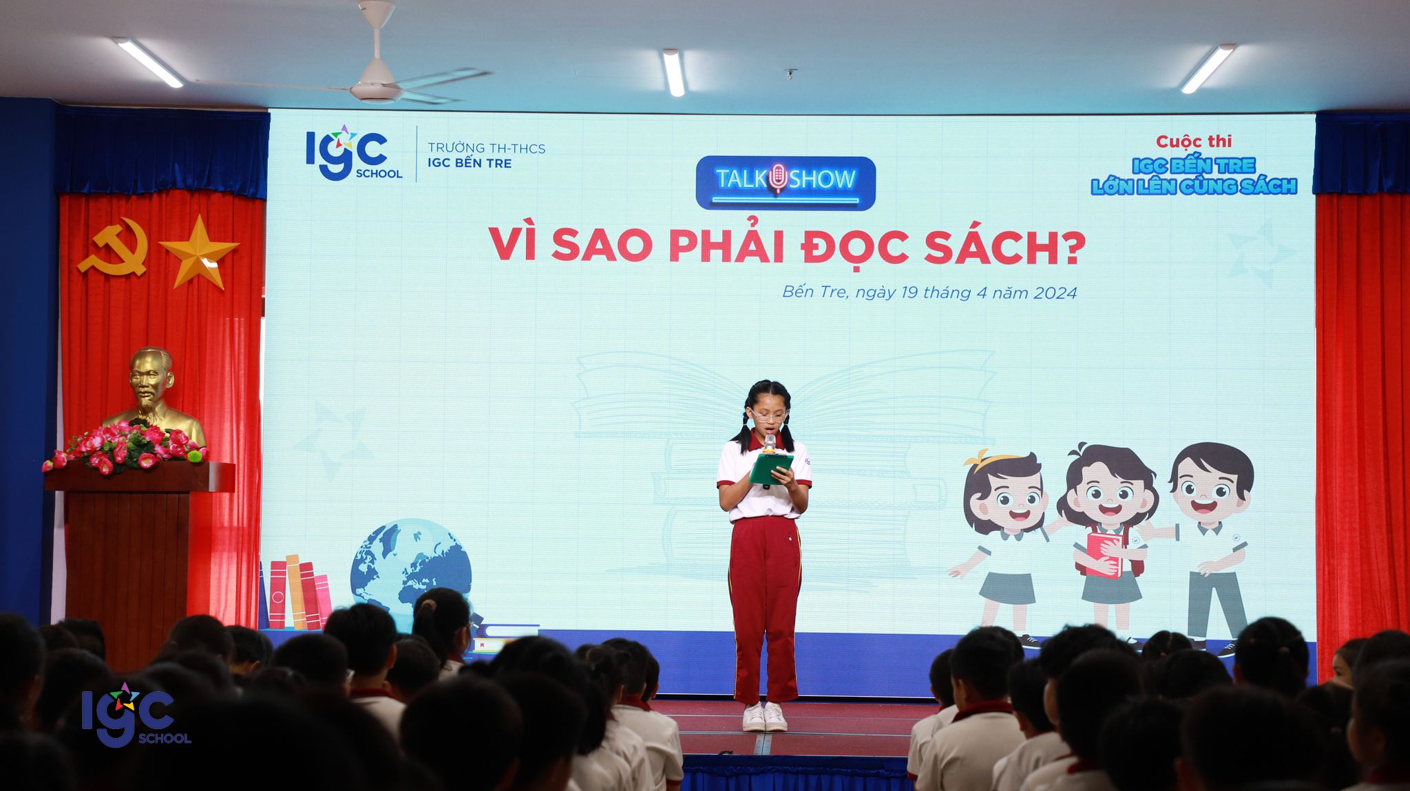 HÒA MÌNH VÀO CÁC HOẠT ĐỘNG Ý NGHĨA CỦA CHƯƠNG TRÌNH "IGC BẾN TRE LỚN LÊN CÙNG SÁCH"