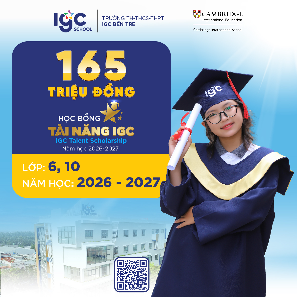 165 TRIỆU ĐỒNG HỌC BỔNG TÀI NĂNG IGC – CHIA SẺ CÙNG PHỤ HUYNH TRÊN HÀNH TRÌNH ĐẦU TƯ CHO CON