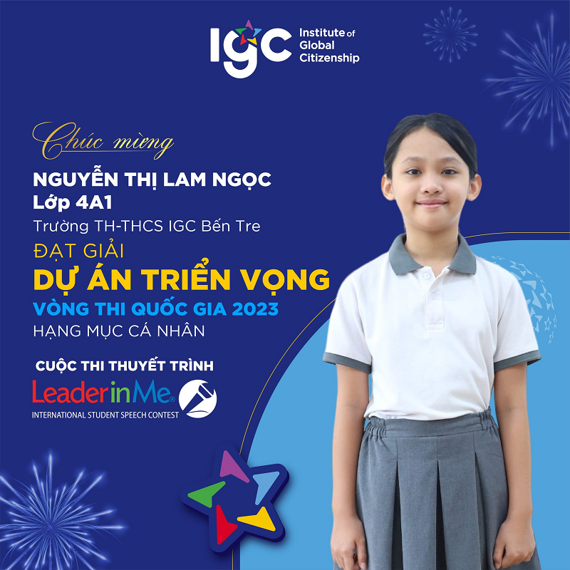 Chương trình Leader in Me tại IGC Bến Tre