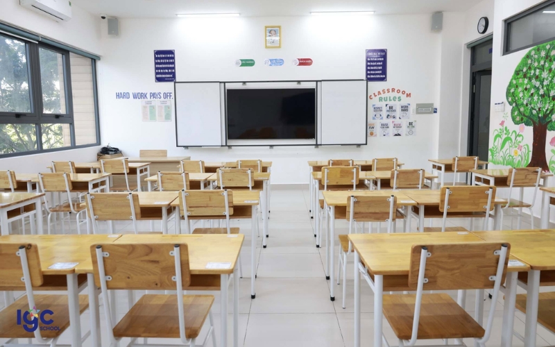 Không gian học tập hiện đại tại trường cấp 3 gần đây