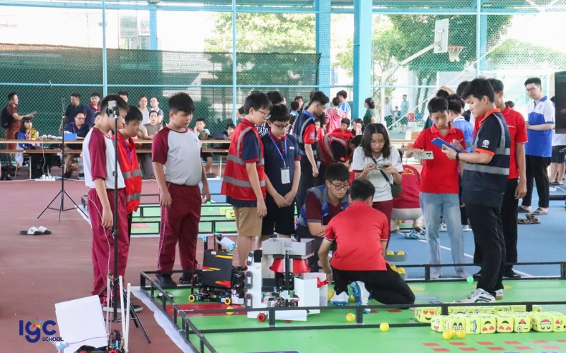 Học sinh cấp 2 IGC Tây Ninh tại sàn đấu Robocon Toàn quốc 2026