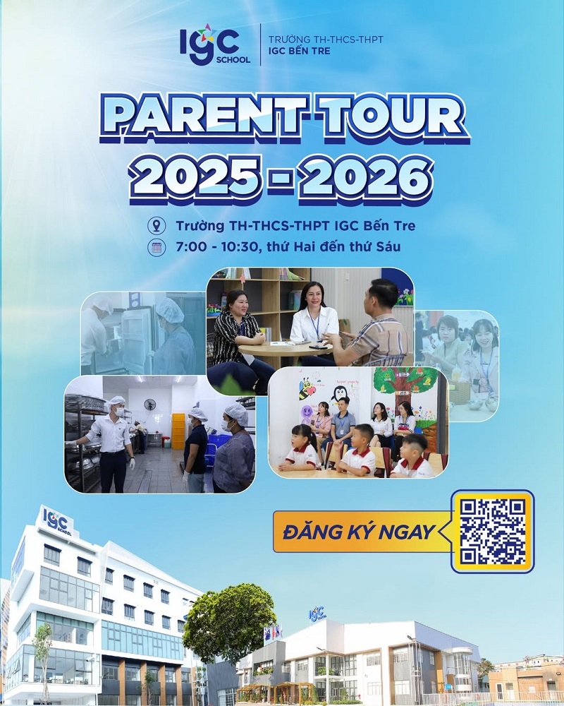 tham quan trường IGC Bến Tre sẽ giúp phụ huynh đánh giá chất lượng giáo dục