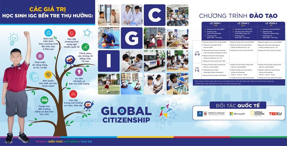 IGC Bến Tre – Nơi học sinh phát triển toàn diện - Kiến thức vững vàng – Kỹ năng nổi bật – Hội nhập quốc tế