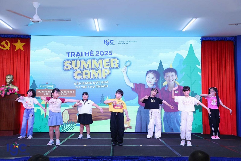 Trại hè IGC Bến Tre giúp các em tự tin toả sáng
